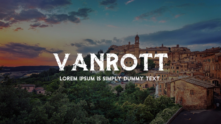 Vanrott Font