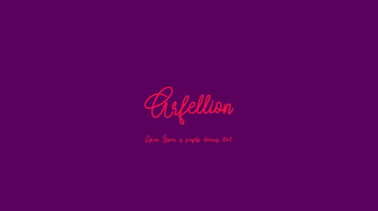 Arfellion Font