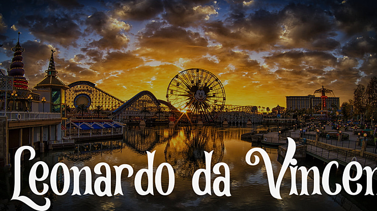 Leonardo da Vincen Font