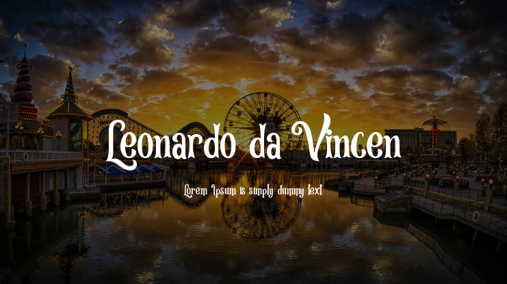 Leonardo da Vincen Font