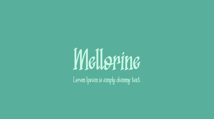Mellorine Font