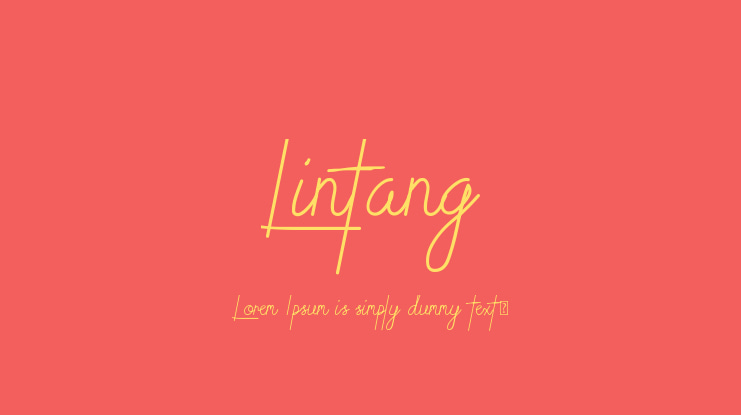 Lintang Font