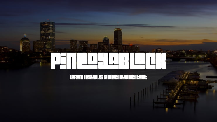 Pincoyablack Font