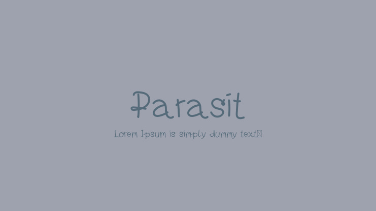 Parasit Font