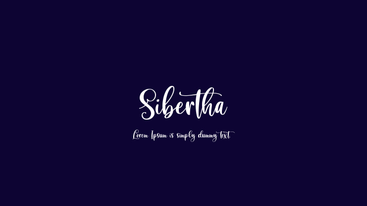 Sibertha Font