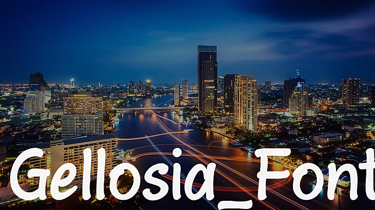 Gellosia_Font Font