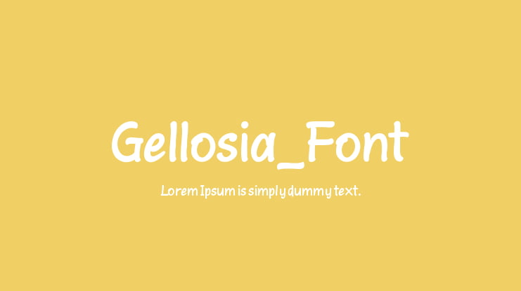 Gellosia_Font Font
