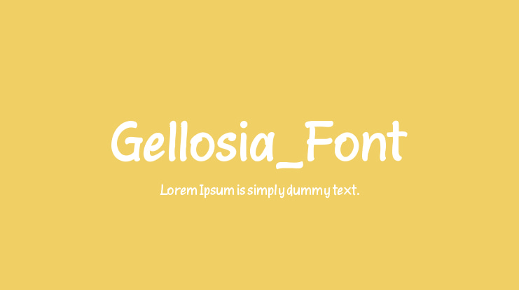 Gellosia_Font Font