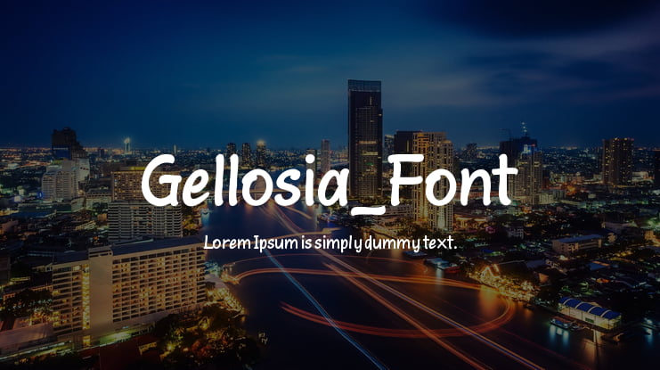 Gellosia_Font Font