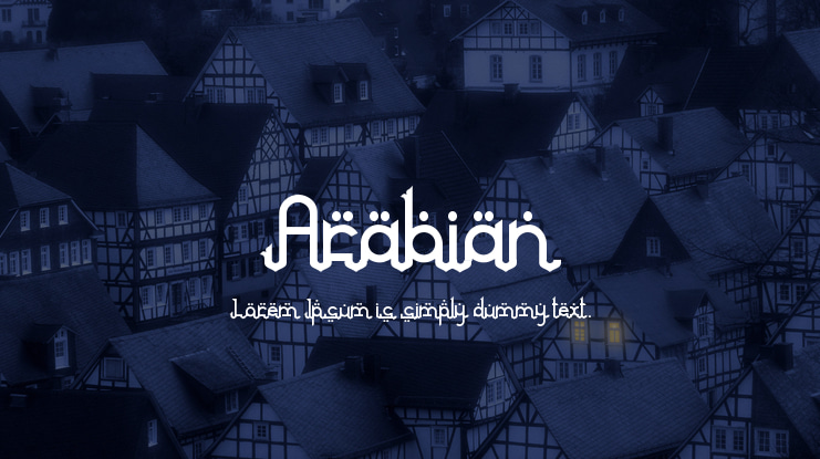 Arabian Font