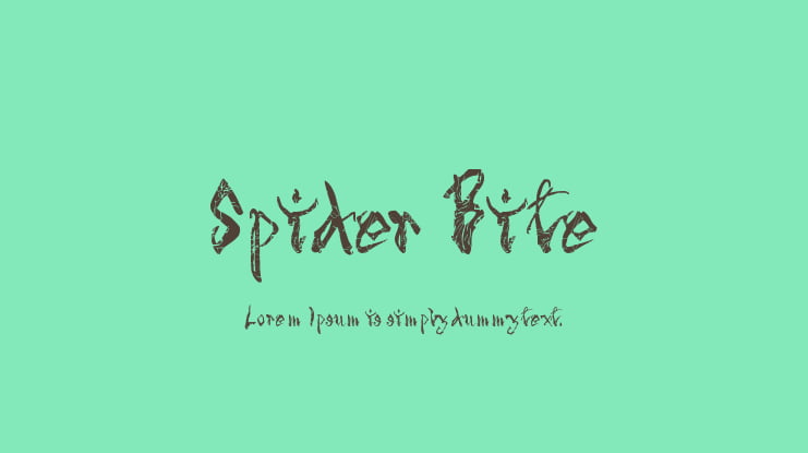 Spider Bite Font