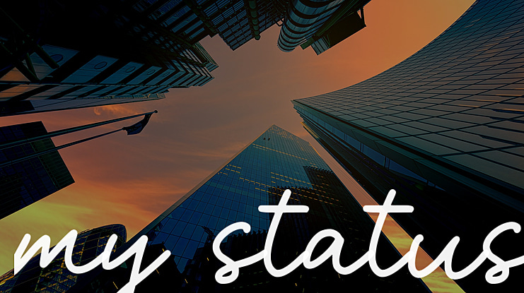 my status Font