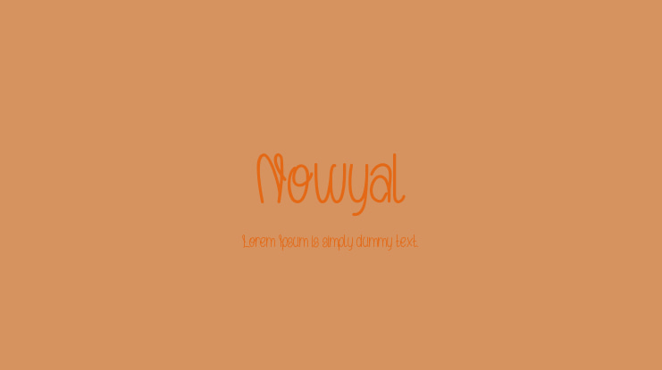 Nowyal Font