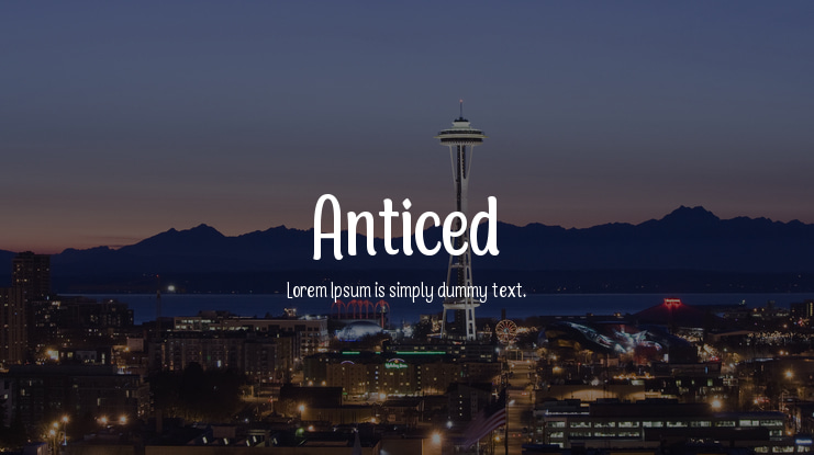 Anticed Font