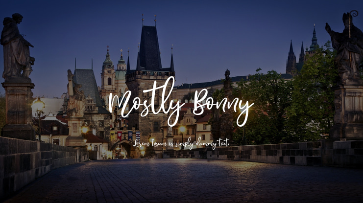 Mostly Bonny Font