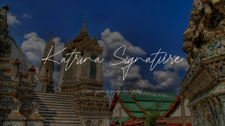 Katrina Signature Font