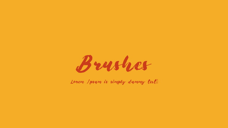 Brushes Font