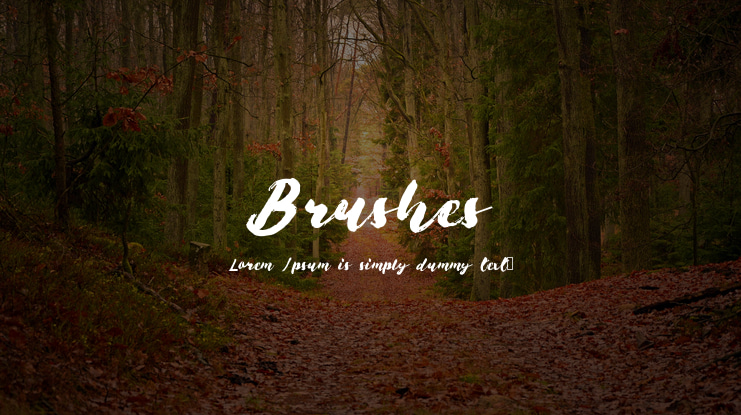 Brushes Font
