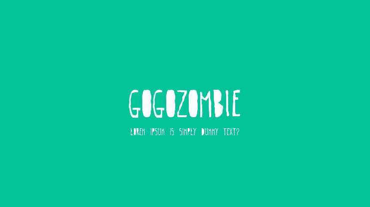 Gogozombie Font