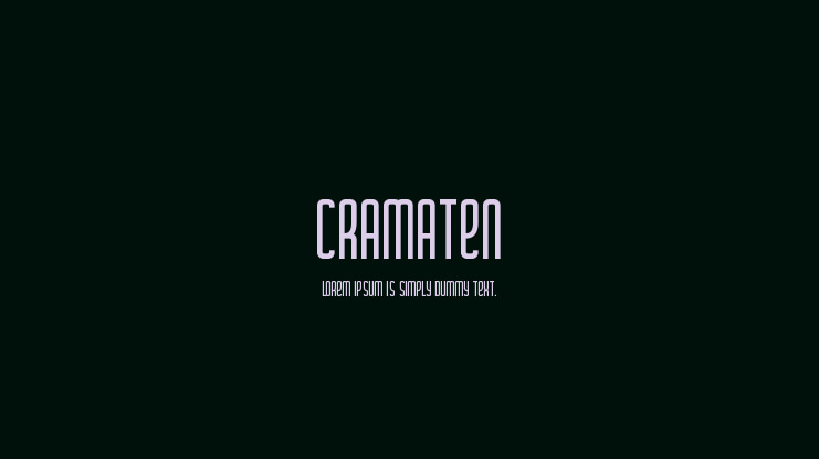 Cramaten Font