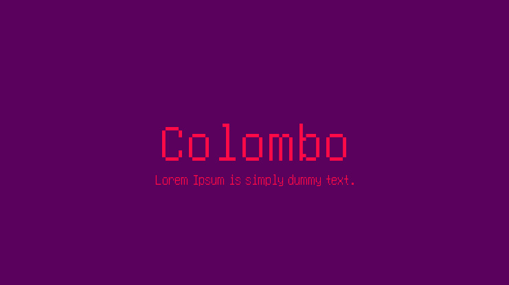 Colombo Font