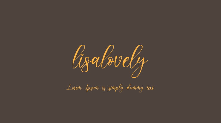 lisalovely Font