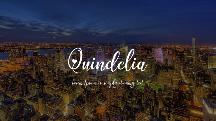Quindelia Font