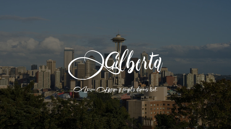 Gilberta Font