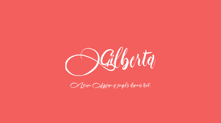 Gilberta Font