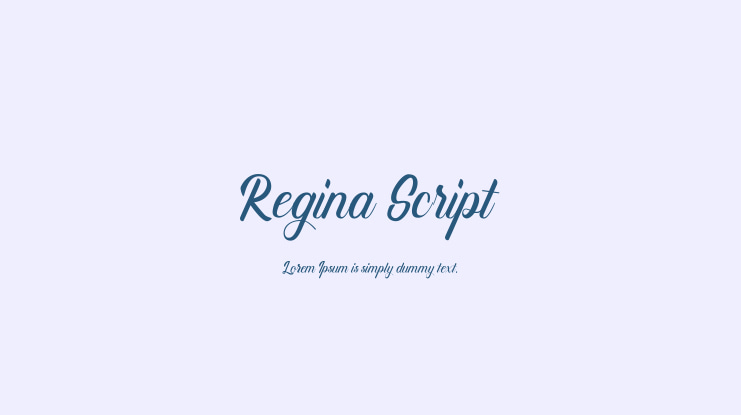 Regina Script Font