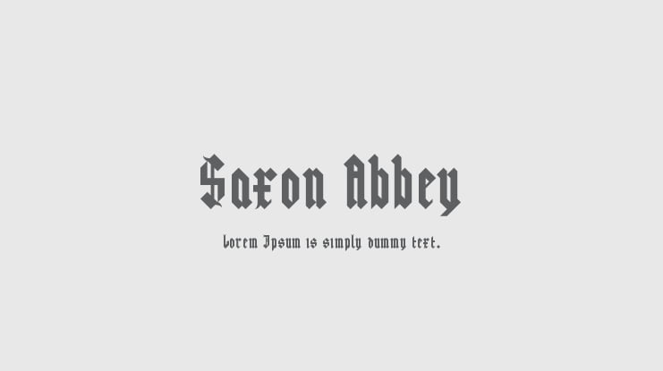 Saxon Abbey Font