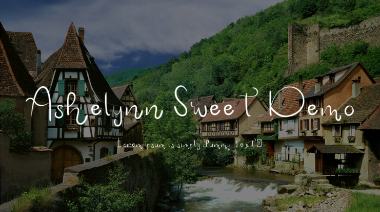 Ashelynn Sweet Demo Font Family