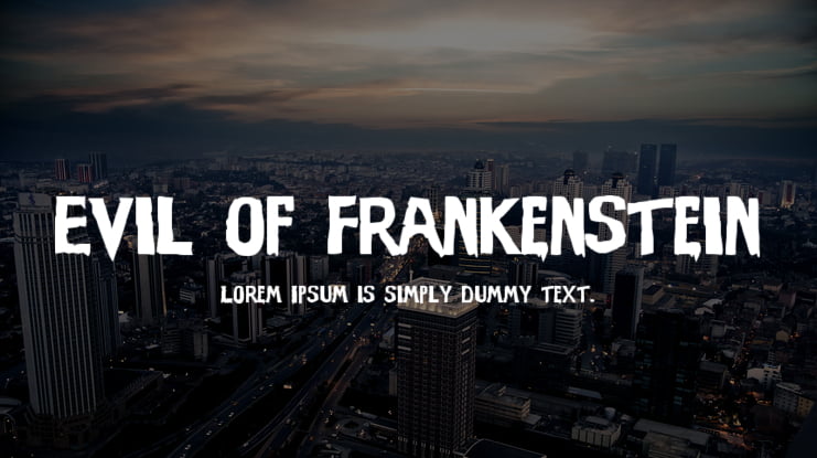 Evil of Frankenstein Font