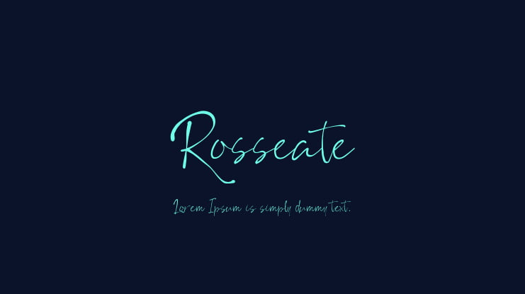 Rosseate Font