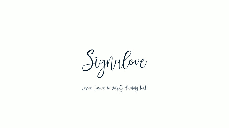 Signalove Font