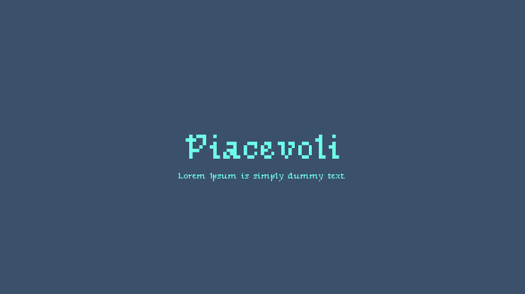 Piacevoli Font