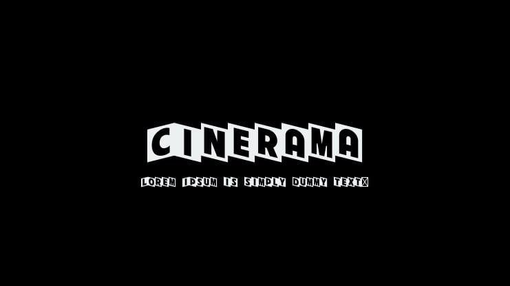 Cinerama Font