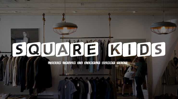 square kids Font