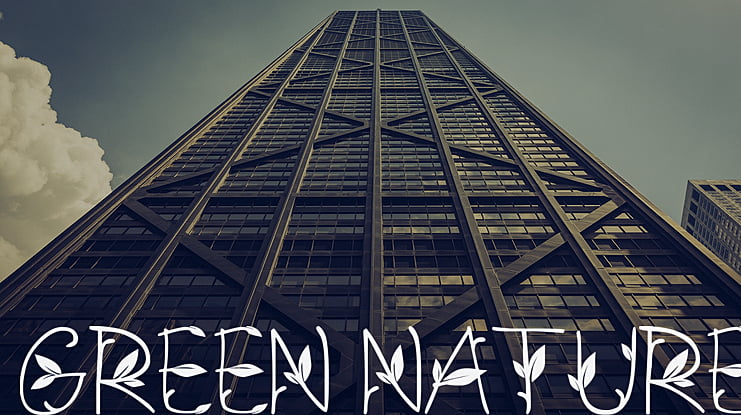 GREEN NATURE Font