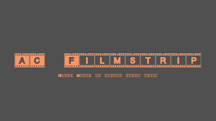 AC Filmstrip Font
