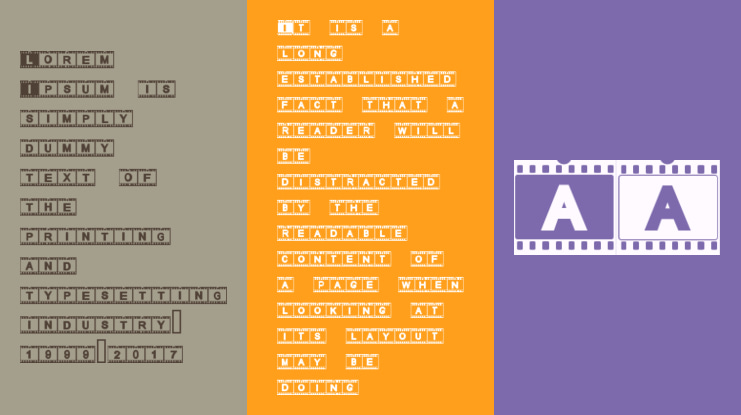 AC Filmstrip Font