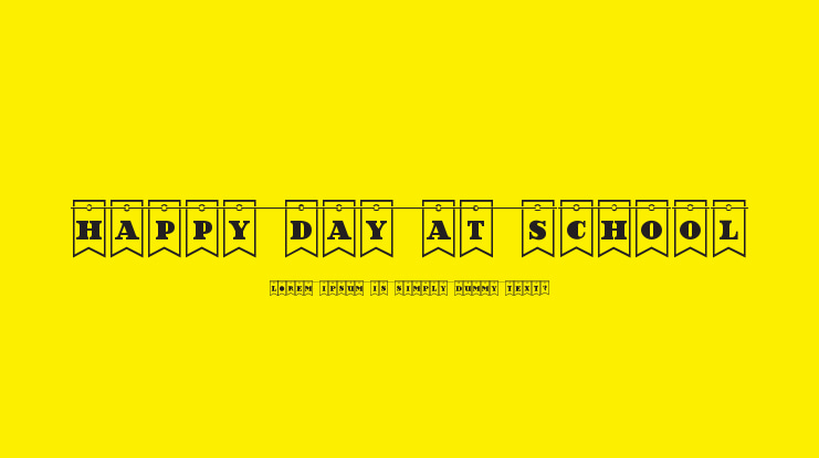 Happy Day at School Font Family