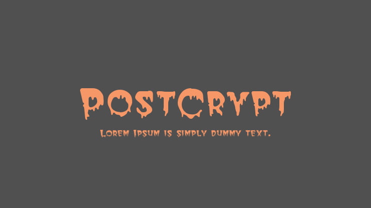 PostCrypt Font