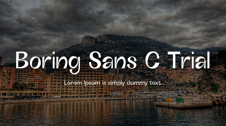 Boring Sans C Trial Font Family