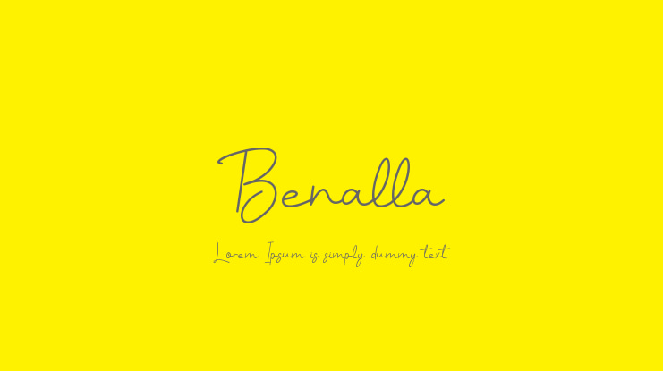 Benalla Font