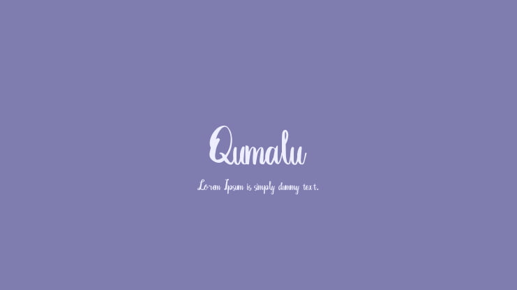 Qumalu Font