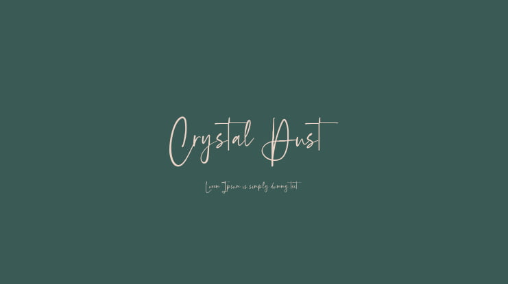 Crystal Dust Font