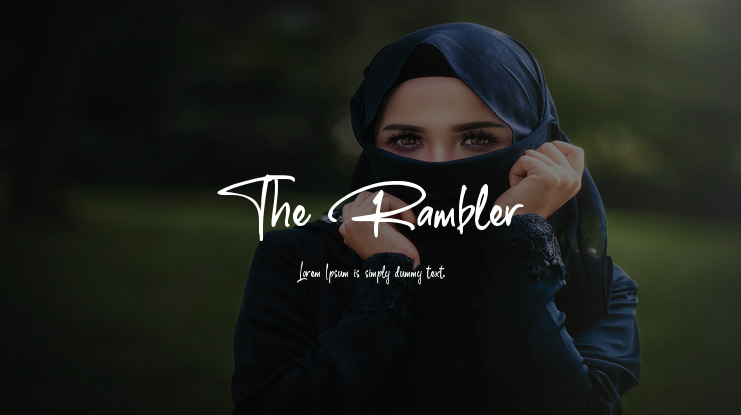 The Rambler Font