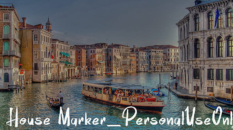 House Marker_PersonalUseOnly Font