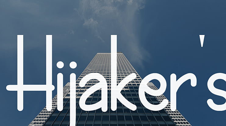 Hijaker's Font
